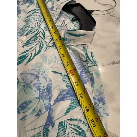 Tommy Bahama The Siesta Key Mens Large Tropical Palm Print Long Sleeve Shirt L - Picture 6 of 8
